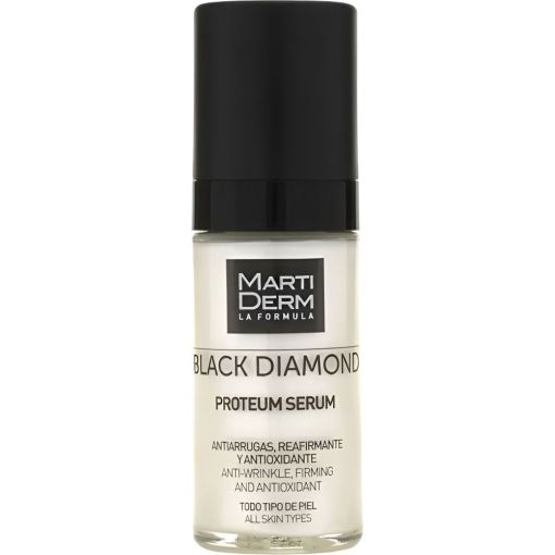 Martiderm Black Diamond Proteum Serum Sérum reduce y previene el envejecimiento cutáneo ofreciendo suavidad hidratación elasticidad y luminosidad 30 ml