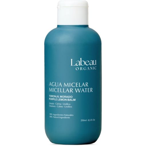 Labeau Organic Toronjil Morado Agua Micelar Agua micelar limpia unifica y calma minimizando rojeces y procesos inflamatorios 250 ml