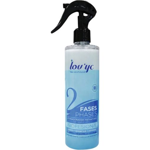 Lov'Yc 2 Fases Acondicionador Instant&aacute;neo Cabello Normal Acondicionador bif&aacute;sico intant&aacute;neo desenreda y consigue un peinado perfecto 300 ml
