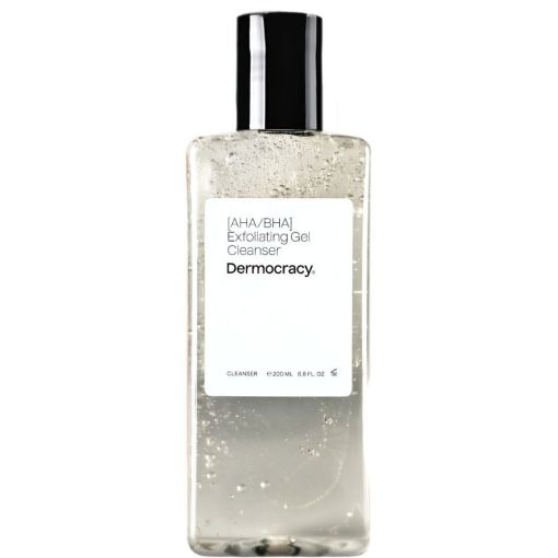 Dermocracy Aha/Bha Exfoliating Gel Cleanser Gel limpiador exfoliante y  purificante calma y nutre la piel con ácido glicólico y salicílico 200 ml