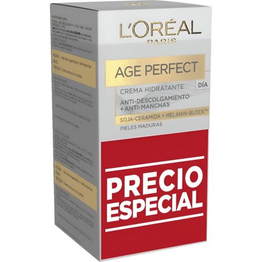 L'Oreal Age Perfect Crema Hidratante D&iacute;a Duplo Precio Especial Crema de d&iacute;a hidratante antimanchas aporta densidad y firmeza con col&aacute;geno 2x50 ml