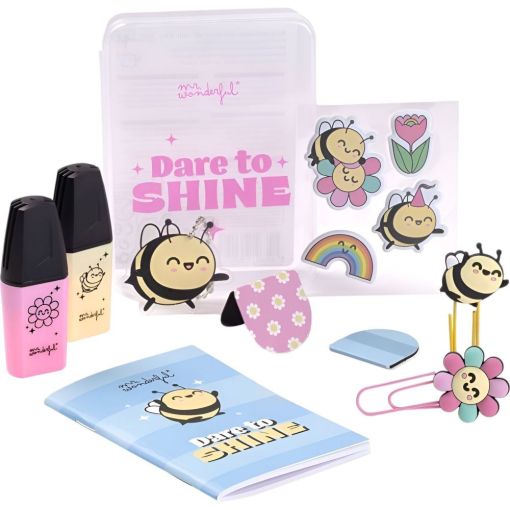Mr. Wonderful Set Para Agenda Dare To Shine Set para decorar tu agenda con colores brillantes y una dosis de diversión ilimitada