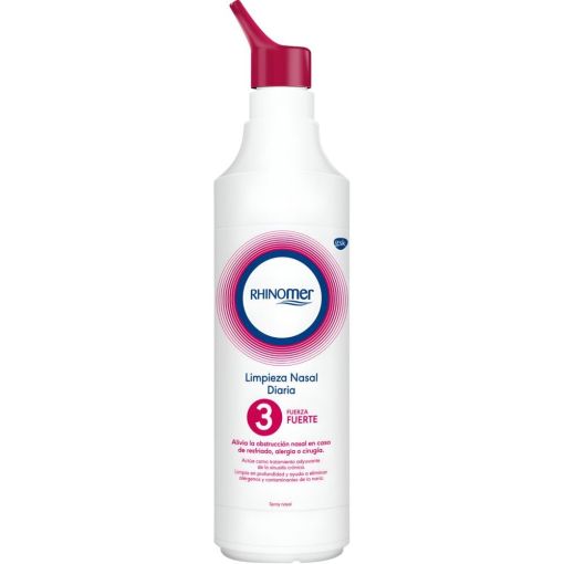Rhinomer Limpiador Nasal 3 Fuerza Fuerte Solución para aliviar la congestión nasal y limpiar y humedecer las fosas nasales