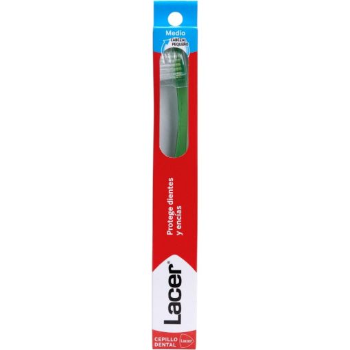 Lacer Medio Cepillo Dental Cepillo de dientes cabezal peque&ntilde;o de m&aacute;xima precisi&oacute;n