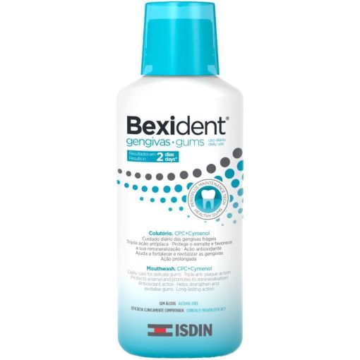 Isdin Bexident Enc&iacute;as Uso Diario Colutorio Enjuage bucal previeve el sangrado e inflamaci&oacute;n por gingivitis
