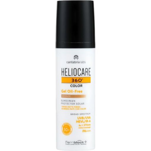 Heliocare 360º Color Gel Oil-Free Protector Solar Protector solar con color previene y corrige las hiperpigmentaciones y manchas solares 50 ml