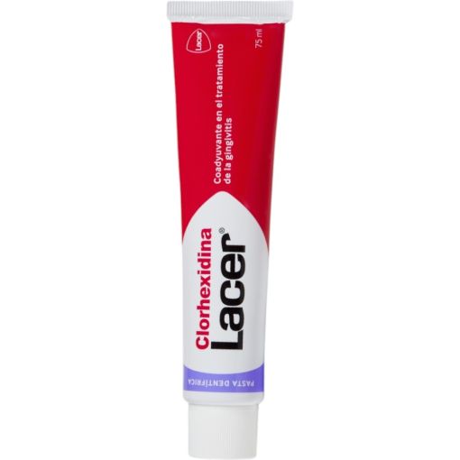 Lacer Clorhexidina Pasta Dent&iacute;frica Pasta de dientes antiplaca ayuda en el tratamiento de gingivitis y periodontitis con un agradable sabor