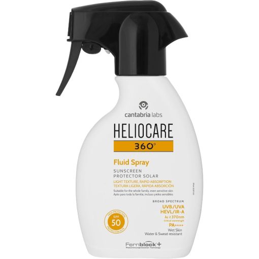 Heliocare 360&ordm; Fluid Spray Protector Solar Spf 50 Protector solar fluido spray spf 50 250 ml