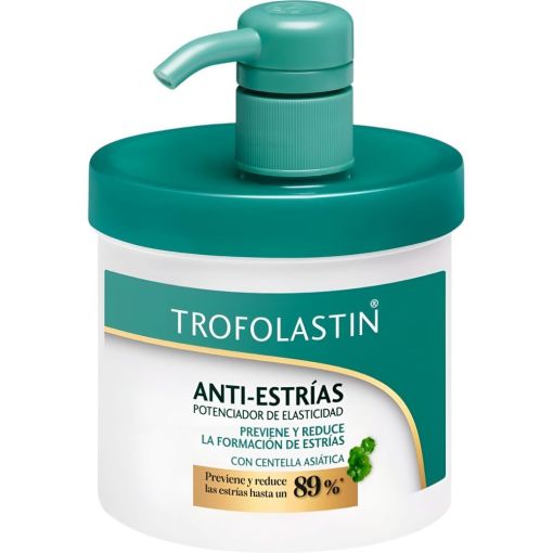 Trofolastin Anti-Estr&iacute;as Potenciador De Elasticidad Crema antiestr&iacute;as previene y reduce la formaci&oacute;n de estr&iacute;as hasta un 89% con centella asi&aacute;tica 400 ml