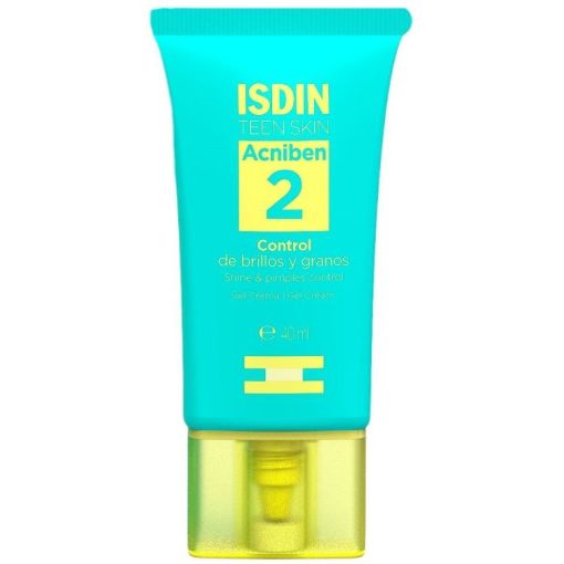 Isdin Acniben 2 Control De Brillos Y Granos Gel-crema equilibrante cuidado de pieles grasas con tendencia acn&eacute;ica 40 ml