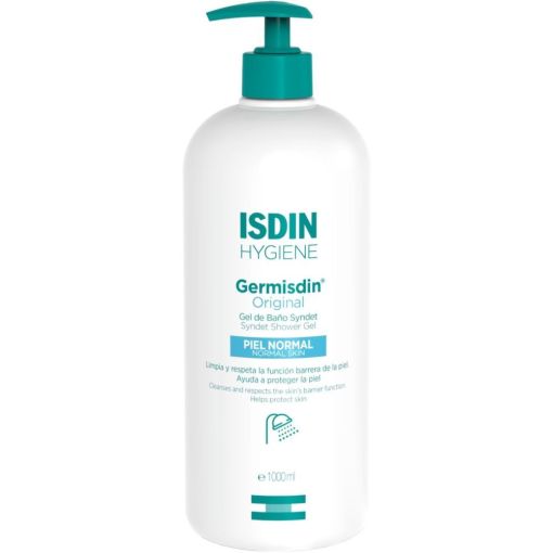 Isdin Germisdin Original Gel De Ba&ntilde;o Sin Jab&oacute;n Gel de ducha antiinfeccioso para pieles normales 1000 ml