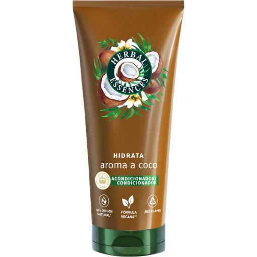 Herbal Essences Aroma A Coco Hidrata Acondicionador Acondicionador vegano hidratante ofrece una sensaci&oacute;n de equilibrio con suave aroma para cabello seco 250 ml
