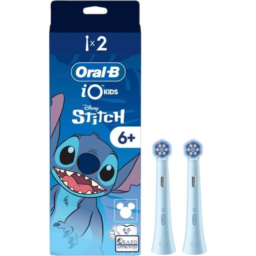 Oral-B Cabezales De Recambio Io Kids Stitch Cabezales de recambio duros con las caries mientras son suaves con las enc&iacute;as y dientes 2 uds