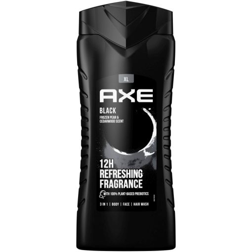 Axe Gel De Ducha Black 3 In 1 Gel de ducha ofrece una sensaci&oacute;n refrescante y un resistible aroma c&aacute;lido 400 ml