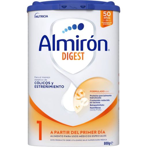 Almir&oacute;n Digest 1 Leche Para Lactantes Leche en polvo para c&oacute;licos y estre&ntilde;imiento a partir del primer d&iacute;a 800 gr