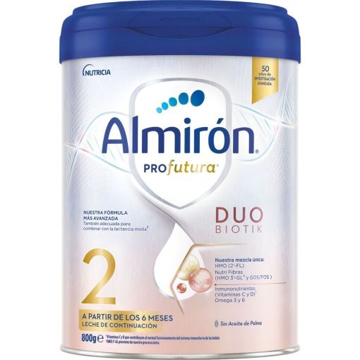 Almir&oacute;n Profutura 2 Leche De Continuaci&oacute;n Leche en polvo para mejorar el desarrollo del beb&eacute; a partir de 6 meses 800 gr