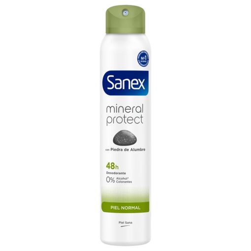 Sanex Natur Protect Desodorante Spray Desodorante con piedra de alumbre 48 horas de protecci&oacute;n 200 ml