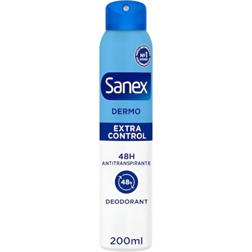 Sanex Extra Control Ph Balance Dermo Desodorante Spray Desodorante combate el mal olor y restaura el ph natural de la piel 48 horas 200 ml