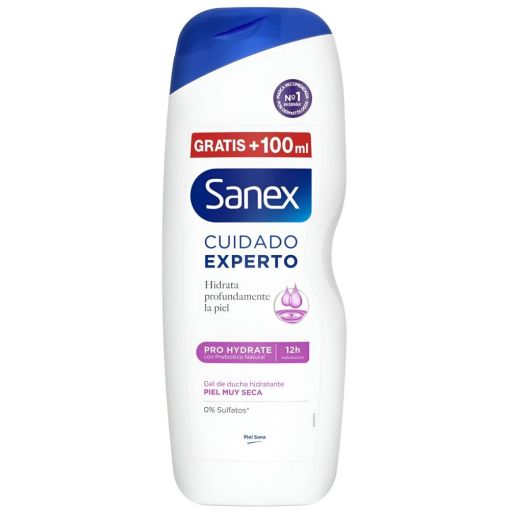 Sanex Pro Hydrate Cuidado Experto Gel De Ducha Formato Especial Gel de ducha hidratación natural refuerza las defensas naturales de la piel