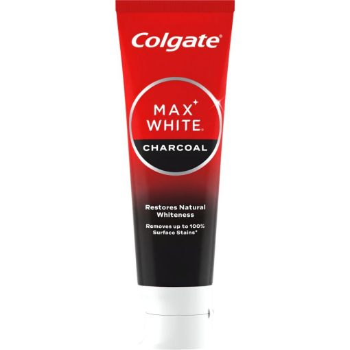 Colgate Dent&iacute;frico Max White Carb&oacute;n Pasta de dientes blanqueadora fortalece y elimina las manchas 75 ml