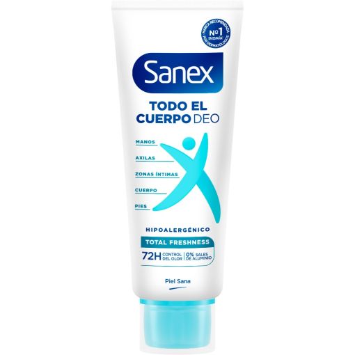 Sanex Total Freshness Todo El Cuerpo Desodorante Crema Desodorante en crema para todo el cuerpo ofrece protecci&oacute;n delicada pero eficaz hasta 72 horas 75 ml