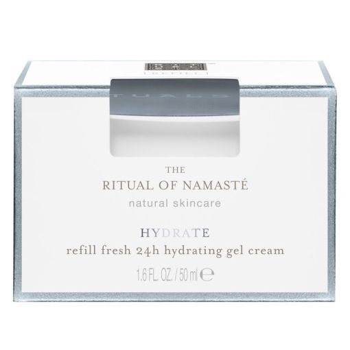 Rituals The Ritual Of Namaste Hydrate 24 Hydrating Cream Recarga Crema de día en gel hidratante con ácido hialurónico y rosa de la india 50 ml