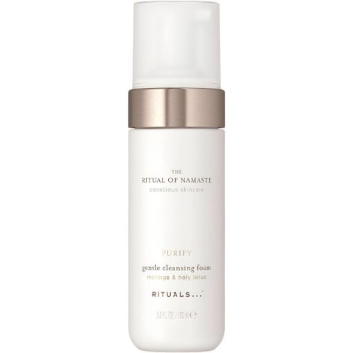 Rituals The Ritual Of Namaste Purify Gentle Cleansing Foam Crema limpiadora sin jab&oacute;n suave y delicada refresca hidrata y prepara la piel con flor de loto 150 ml