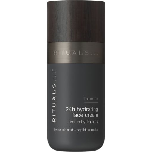 Rituals Homme 24h Hydrating Face Cream Crema facial hidratante 24 horas de textura no grasa ofrece un acabado mate refrescando y revitalizando la piel 50 ml