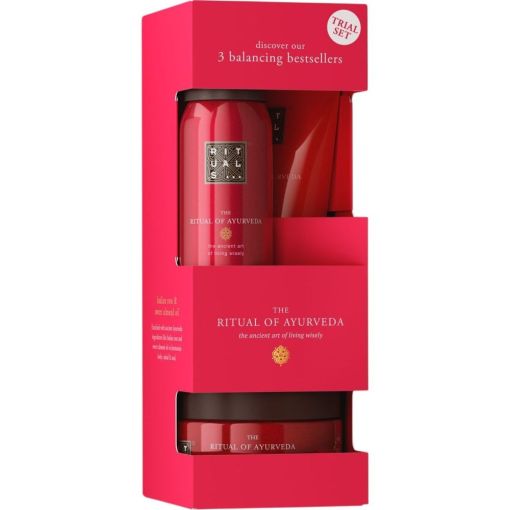 Rituals The Ritual Of Ayurveda Estuche Rutina de ba&ntilde;o equilibrante aroma rosa de la india y el aceite de almendra dulce