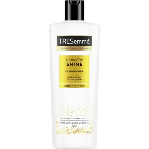 Tresemme Lamellar Shine Conditioner Acondicionador iluminador corrige suaviza y alinea ofreciendo 72 horas de ultrabrillo para cabello apagado 400 ml