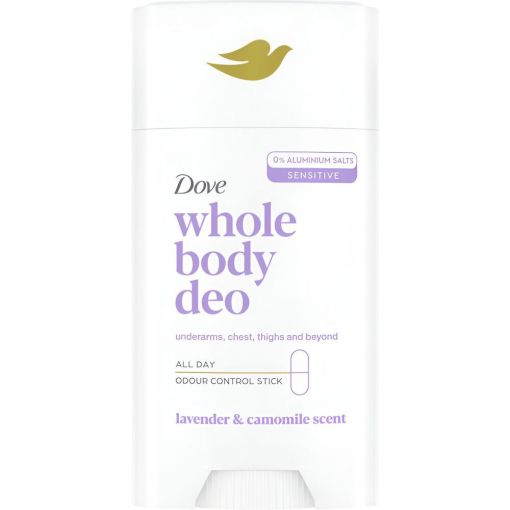 Dove Whole Body Deo Lavander & Camomile Scent Desodorante Roll-On Desodorante para todo el cuerpo sin alcohol antitranspirante hasta 72 horas de protección 50 ml