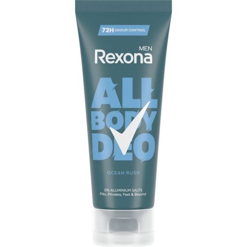 Rexona Men All Body Deo Ocean Rush Desodorante Crema Desodorante para todo el cuerpo antitranspirante hasta 48 horas de protección 75 ml