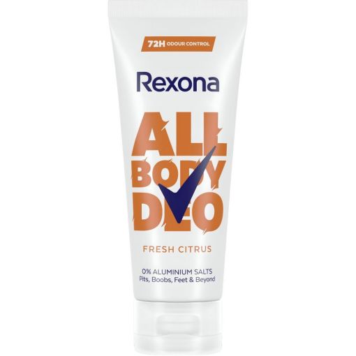 Rexona Woman All Body Deo Fresh Citrus Desodorante Crema Desodorante para todo el cuerpo antitranspirante hasta 48 horas de protección 75 ml