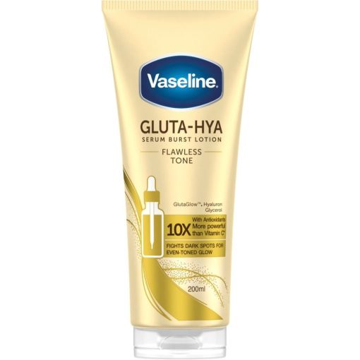 Vaseline Gluta-Hya Flawless Tone Serum Burst Lotion Sérum tono radiante y visiblemente más uniforme 200 ml