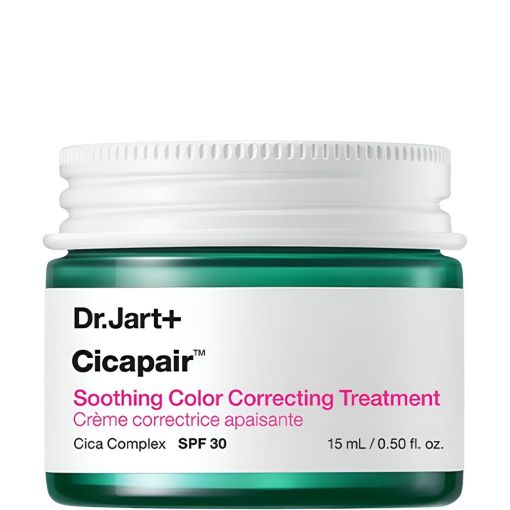 Dr.Jart+ Cicapair Soothing Color Correcting Treatment Spf 30 Crema facial correctora con color neutraliza eficazmente enrojecimiento hasta 12 horas con activos calmantes