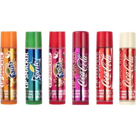 Lip Smacker Coca Cola Botella Metálica Bálsamos labiales con diferentes sabores ideal para regalar hidratan y refrescan 6 uds
