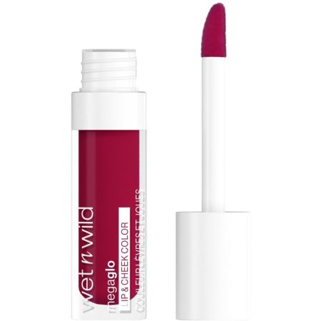 Wet N Wild Megaglo Lip & Check Color Barra de labios y colorete de textura líquida añade un toque de color natural a labios y mejillas