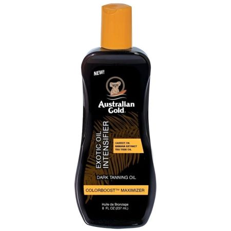 Australian Gold Exotic Oil Intensifier Dark Tanning Oil Aceite bronceador solar hidrata y acondiciona intensificador del bronceado 237 ml