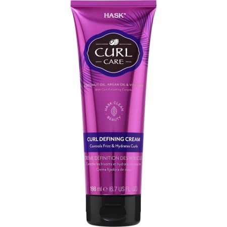 Hask Curl Care Curl Defining Cream Crema definidora de rizos controla el encrespamiento sella la humedad y repara los rizos 198 ml