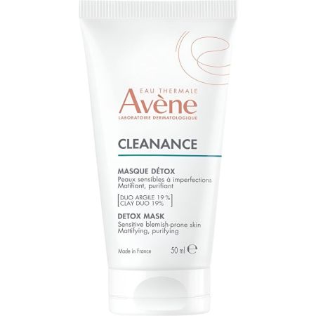 Avène Cleanance Masque Détox Mascarilla facial hidratante y exfoliante matifica purifica y calma 50 ml