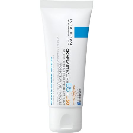 La Roche Posay Cicaplast Baume B5+ Spf 50 Bálsamo facial no graso multireparador calma y previene las marcas y cicatrices 7,5 ml