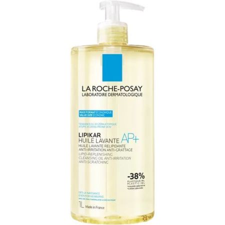 La Roche Posay Lipikar Huile Lavante Ap+ Aceite de ducha antiirritación hidrata alivia la tirantez y refuerza la barrera de la piel en profundidad