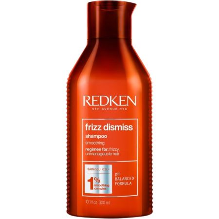 Redken Frizz Dismiss Shampoo Champú antiencrespamiento consigue una reducción hasta un 82% para todo tipo de cabellos 300 ml
