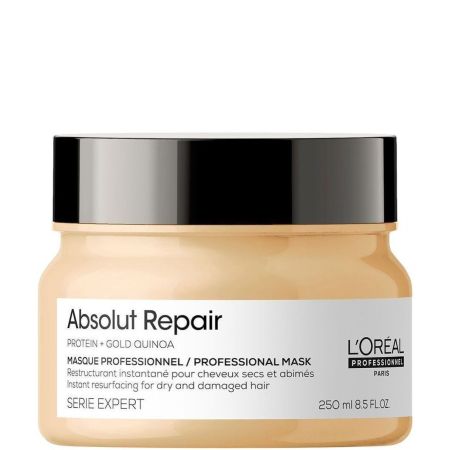 L'Oreal Professionnel Absolut Repair Professional Mask Mascarilla reconstructora instantánea nutre repara y fortalece desde la raíz para cabello dañado 250 ml