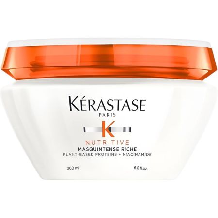 Kerastase Nutritive Masquintense Riche Mascarilla rica ultraconcentrada y nutritiva refuerza ofreciendo suavidad y brillo para cabello muy seco 200 ml
