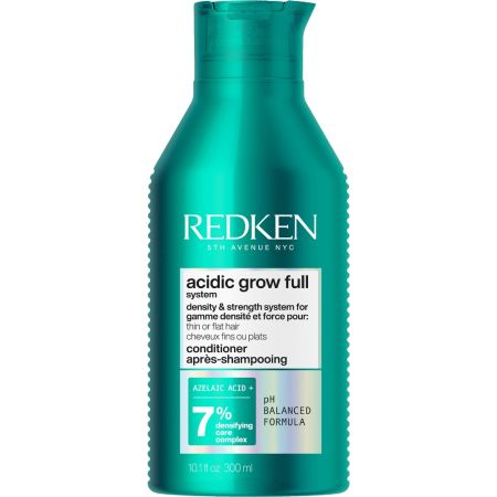 Redken Acidic Grow Full System Conditioner Acondicionador hidratante reequilibra el cuero cabelludo ofreciendo volumen instantáneo en las raíces 300 ml