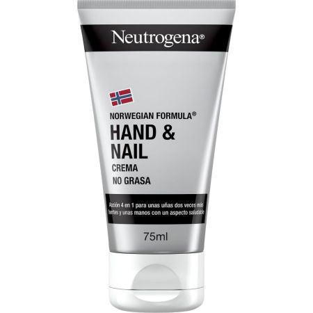 Neutrogena Hand & Nail Crema De Manos Y Uñas Crema de manos y uñas de absorción rápida no grasa hidrata suaviza y protege de grietas hasta 24 horas 75 ml
