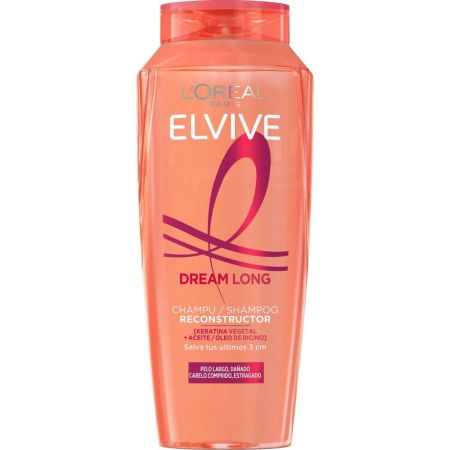 Elvive Dream Long Champú Reconstructor Champú protege de roturas y puntas abiertas ofreciendo brillo para cabello largo y dañado