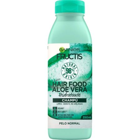 Garnier Hair Food Aloe Vera Champú Champú vegano hidratante nutre y aporta suavidad para cabello normal 350 ml