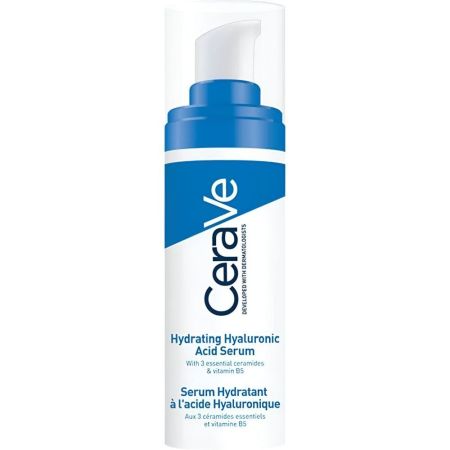 Cerave Sérum Hidratante Con Ácido Hialurónico Sérum hidratante no graso de rapida absorción y sin perfume con ácido hialurónico 24 horas 30 ml